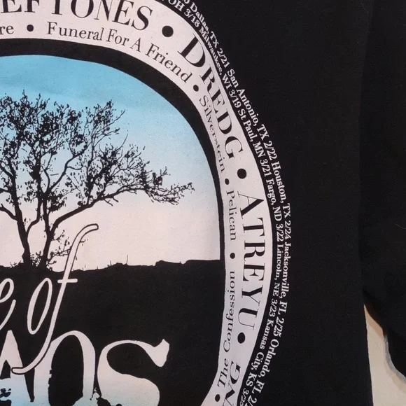 NEW NEVER USED TASTE OF CHAOS 2006 CONCERT TSHIRT SIZE M - Picture 6 of 10